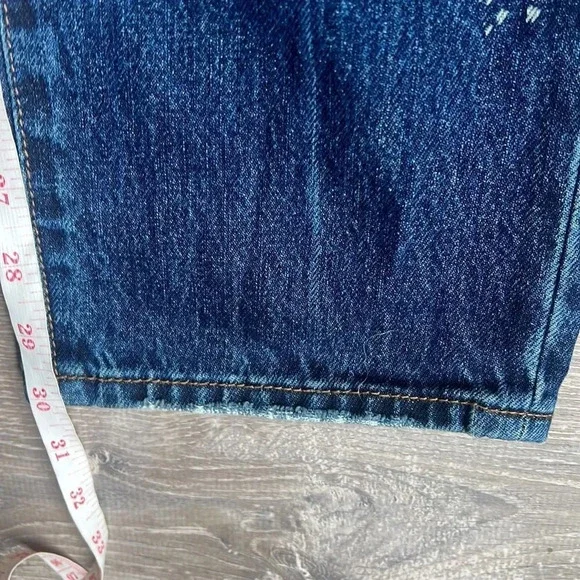 NEW one teaspoon VIRGIN BLUE AWESOME BAGGIES HIGH WAIST STRAIGHT LEG JEANS BLUE